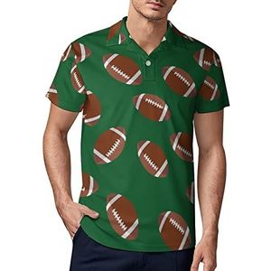 Rugby American Football Heren Golf Polo-Shirt Zomer Korte Mouw T-Shirt Casual Sneldrogende Tees 3XL