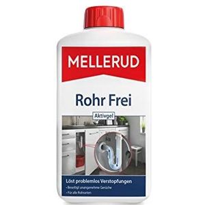 Mellerud Rohrfrei Actieve gel – krachtige afvoerreiniger tegen verstoppingen en geuren voor alle soorten leidingen, 1 x 1 l
