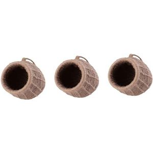 3 Stuks papegaai katoenen touwnest hamster hangend nest hamster grot bed Vogelnest hangende hamsterkooi huisdier vogels nestelen nest voor eekhoorn handgemaakt broed nest