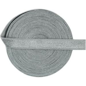 Glanzende niet-vouwbare elastische 3/8"" 10mm spandex satijnen band bh-band lingerie ondergoed naaigarnering 50 100 yard per spoel-metaalgrijs-10mm-100 yards