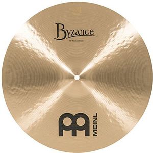Meinl Cymbals Byzance Traditional Crash Medium 16 inch (video) drumstel bekken (40,64 cm) B20 brons, traditionele afwerking (B16MC)