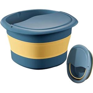 Voetenbad wastafel,Multifunctionele opvouwbare voetemmer voor massage SPA | Huishoudelijke emmers voor het wassen van handdoeken, voetenbad, kleding wassen, opslag van toiletartikelen Zankie