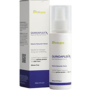 Onc Quinoplex R3 Hair Repair, behandeling met eiwitten, one-stap-proces, GMO en glutenvrij, verfrist de hoofdhuid, bouwt volume, voorkomt gespleten haarpunten, 6G-4TVO-HCV8, 125 ml