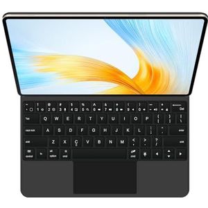 GUPENAA Toetsenbordhoes voor HUAWEI MatePad Pro 10.8, Magische Zwevende Cantileverstandaard, 7 Kleuren Achtergrondverlichting, Ingebouwd trackpad,zwart,English