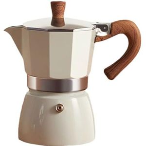 Moka Pot Met Ronde Bodem, Enkele Klep, Huishoudelijke Kleine Koffiepot, Koffie Zetten, Handbrouwpot Set, Espressopot(Black,150ml)