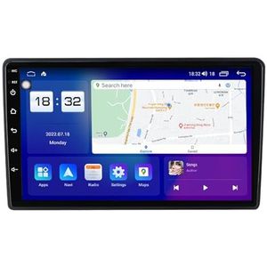 Android 14 Dubbel Din Autoradio Voor Volkswagen Touareg 2002-2010 Hoofdunit 9""IPS Touchscreen Multimediaspeler Ondersteuning Carplay Bluetooth GPS RDS(T2 8Core 8+128G)