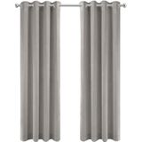 LW collection - gordijnen - verduisterend - grijs velvet - kant en klaar - fluweel - 140x270cm