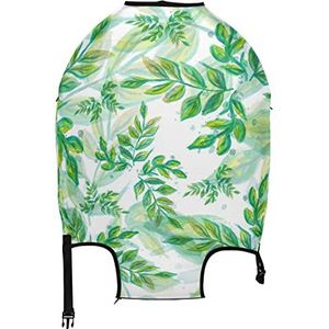 Bladeren Groene Koffer Cover Reisbagage Protector L 26-28"", Multi7, L 26-28 in