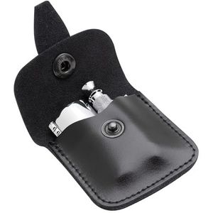 MERKUR Reisscheerapparaat in klein formaat, glanzend chroom 933C, driedelig scheerapparaat met rechte snit, ideaal voor nat scheren, zink, messing, Made in Germany