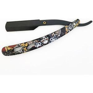 Ghost-scheermes Enkele rand Dual Blade Razor Opvouwbaar scheerapparaat SUS Zwart ontharing Baard Gezicht Onderarm Lichaam Wenkbrauw Bikini Handmatig scheren Scheermessen (Kleur : TD106MG2-25 Blades)