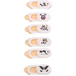 Gatuida 6stuks Webcam Cover Panda Design Ultra Dunne Privacy Bescherming Voor Laptop Smartphone Camera Materiaal Eenvoudig Te Installeren Geschikt Voor Diverse Apparaten