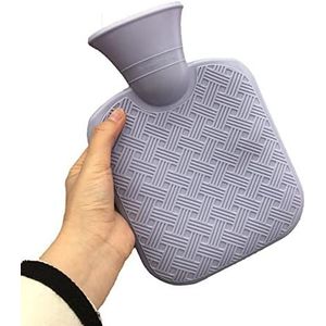 DieffematicRSD Warmwaterkruik Warmwaterzak Duurzame winterwarmer Warmwaterzak Multifunctionele latex warmwaterkruik (Color : Purple)