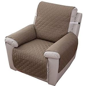 Niet-slip ligstoel stoelbedekking sofa slipcover anti-slijtage deksels bank fauteuil wasbare winderbare lijkbare stoelbedekking meubels beschermer Hoezensets(Color:Khaki)