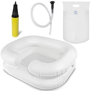 Pulox - Haarwasbak - Opblaasbare Mobiele Shampoobak met Waterzak en Douchekop