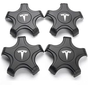 4 Stuks Auto Wielnaafafdekkingen Wieldoppen Voor Tesla Model 3 2021-2023, Stofdichte Velgen Badge Cover Originele 18 Inch Auto Decoratie Accessoires,D