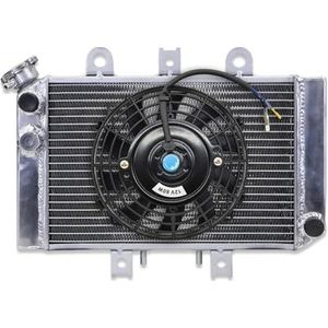 Motoroliekoelset voor Geschikt voor ATV Polaris Predator 500 2003 2004 2005 2006 2007 2-rijige aluminium radiator + ventilator Oliekoeler