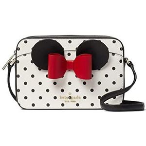 Kate Spade X Disney Minnie Mouse Polka Dot Crossbody Cameratas (Wit Multi), Wit Multi, S, Hedendaags