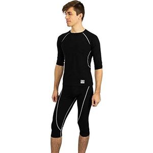 Its-Me EMS-kleding, set, compatibel met alle EMS-aanbieders, uniseks, van bamboe en bamboe, Set13 zwart/wit, S