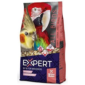 Witte Molen, Expert Premium Tropical Mix 12,5 kg, keuze aan ingrediënten van Luxe, ook lekkernijen voor papegaaien, bevat verschillende soorten noten en granen