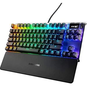 SteelSeries Apex 7 TKL - Mechanisch gamingtoetsenbord - OLED Smart Display - RGB LED Backlit - Blauw schakelaars - Amerikaanse QWERTY-indeling
