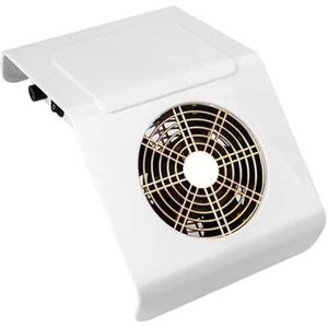 Nagelstofzuiger, Nail Dust Collector Machine for Manicure Pedicure Gereedschap Sterke Zuigkracht Nagels Art Tool 40W Nail Fan for manicure Stofzuiger, voor manicure salon machine(White)