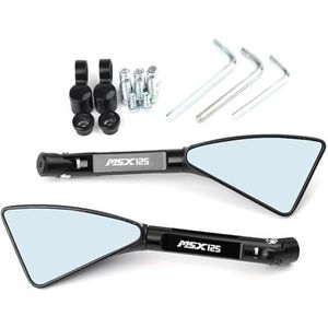 Motorfiets Zijspiegels Voor GROM Voor MSX125 2014 2015 2016 2017 2018 Universele Motorfiets Spiegel CNC Zij Achteruitkijkspiegel Achteruitkijkspiegel Accessoires(Zwart)