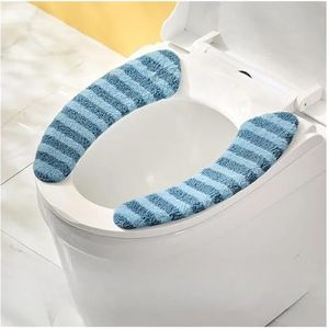 Toiletbrilkussens, Herbruikbare toiletbrilkussenhoes in multicolor, verpakking van 1(Blue)