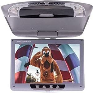 Hoofdsteunmonitor voor achterbank van de auto 9/11 Inch AV Auto Monitor 12-24V Auto Dak Mount Monitor Lcd-scherm Flip Down Plafond Display LED video-ingang Omkeren Achteruitrijcamera Entertainmentsyst