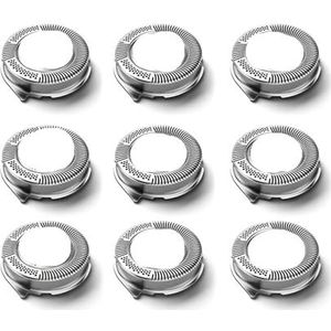 Scheerkoppen Voor HQ8 HQ6073 HQ7120 PT735 HQ7160, Compatibel Met HQ7742 HQ8830 HQ8890 HQ7320 HQ8865 HQ8875 PT730 PT870 Vervanging Blades Close Shave (9 stuks)
