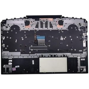 Voor HP Pavilion 15-DK TPN-C141 Palmrest met verlicht toetsenbord L57596-001 Paars