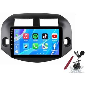 Android 14 Autoradio Sat Navi voor T-oyota RAV4 (2007-2012) 9 Inch Touchscreen Multimedia Speler met Draadloze Carplay GPS Navigatie FM RDS Bluetooth 5G-WiFi SWC DSP,M120s