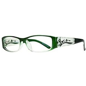 Kaylee Stijlvolle leesbril voor dames (Groenen, 1.75)