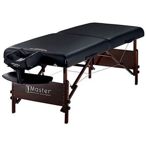 Master Massage Del Ray Pro mobiele massagestoel, inklapbaar, therapie, beauty bank, tafel, bed, pakket, draagbaar, beauty bed, luxe houten voeten, draagtas, pakket