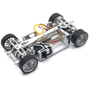 MANGRY Frame geschikt for Mos quito Car Racing Drift MINI-Q 1/28 RC auto-onderdelen (Color : Silver)
