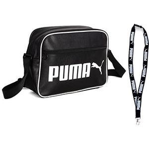 Puma Tas - schoudertas - Campus Reporter Retro Bag - Limited Keychain, zwart, Tas