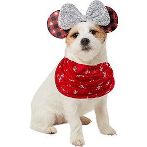 Rubie's Disney Minnie Vakantie Oren en Sjaal voor Huisdieren, Zoals afgebeeld, M/L