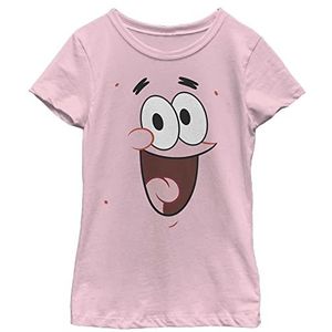 Nickelodeon - Spongebob Squarepants Patrick Big Face - T-shirt - Licht Roze - Korte Mouwen