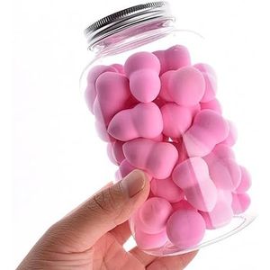 40 stuks Mini Kleine Make-Up Spons Schoonheid Ei Set Zachte Cosmetische Bladerdeeg Kussen Foundation Poeder Spons Nat en Droog Dual Beauty Tools (Color : 19)