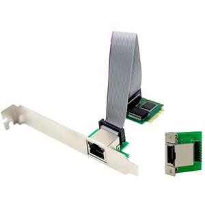 Allowish M.2 A+E Key poort netwerkkaart 1000m lan adapter 10/100/1000Mbps Gigabit Ethernet NIC Netwerkkaart Intel I210 chipset