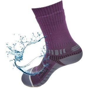 Kadem® Waterdichte Sokken Watersport Winter Sport Camping Vissen Trekking Trail Zeilen Wandelen Golf Hardloopsokken Fietssokken Fietssokken Rafting Wudu Mest Corap Roeien Walking Outdoor Sokken, lila,
