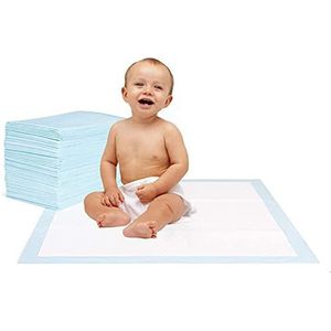 Medische onderlegger voor mensen met een zwakke blaas, 6-laags absorberende incontinentie-onderlegger 40 x 60 cm, ook ideaal voor baby's of als puppyonderlegger, 20 stuks