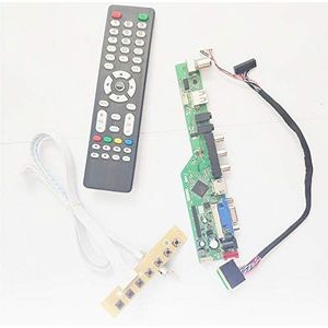 voor LTN156AT09-H01/H02/H03 15.6 inch LVDS 40Pin WLED 1366* 768 T.V Screen Controller Drive Board VGA+HDMI+AV+USB+RF Notebook PC kit (LTN156AT09-H03)