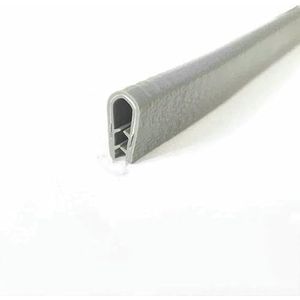 1/3/5/10M U-vormige afdichtstrip Rubberen rand Roestvrijstalen beschermdeur Auto stofdicht Veiligheid IJzeren plaat randbescherming-Q-10M