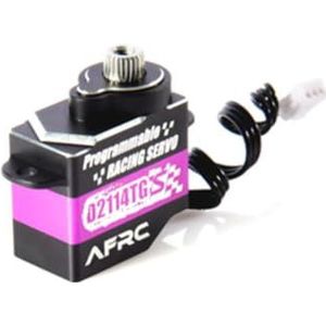 11G Programmeerbare Micro Super Mute Metalen Stuurservo voor Mini Z 1/28 1/24 RC Auto RC Vliegtuig Met Vaste Vleugel Vliegtuig, Robot, RC Helikopter (ZH1.5 Plug, Paars)