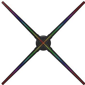 3D-hologramventilator Holografische ventilator Reclame Machine Naked Eye 3D Fan scherm 100cm met WIFI Mobiel App Controle Party Decoraties Draaiende verbeelding Kerst holografische projector