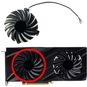 Voor PNY voor GeForce voor RTX3060 3060ti VERTO Dual Fan grafische kaart vervangende ventilator CF-12910S(Left fan)