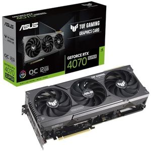 Asus TUF Gaming GeForce RTX 4070 Super, 12 GB GDDR6X OC Edition videokaart/TUF-RTX4070S-O12G-GAMING
