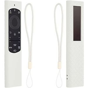 kwmobile hoes compatibel met Samsung Smart TV TM2280e BN59-01385 / BN59-01386 / BN59-01391A hoes - Siliconen anti-slip hoes voor afstandsbediening in wit