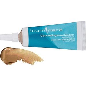 Illuminare Concealing Mineral Foundation Makeup SPF 20 Semi-Matte Finish 15 ml (Sienna Sun) by Illuminare