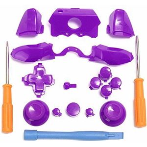 Bumpers Triggers Knoppen DPad LB RB LT RT Knoppen & T6 T8 Schroevendraaiers & Crowbar Voor Xbox Een Elite Controller 3.5mm (Paars)